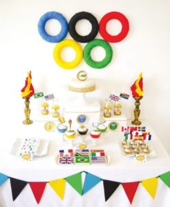 Diseño de torta de las olimpiadas